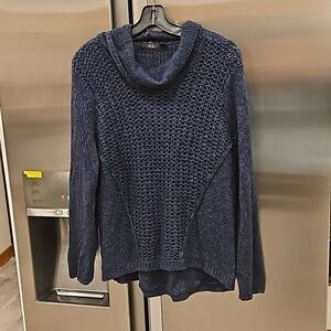 💕RDI💕 Long Sleeve Cowl Neck Pullover Sweater ~ Deep Sea Blue Medium